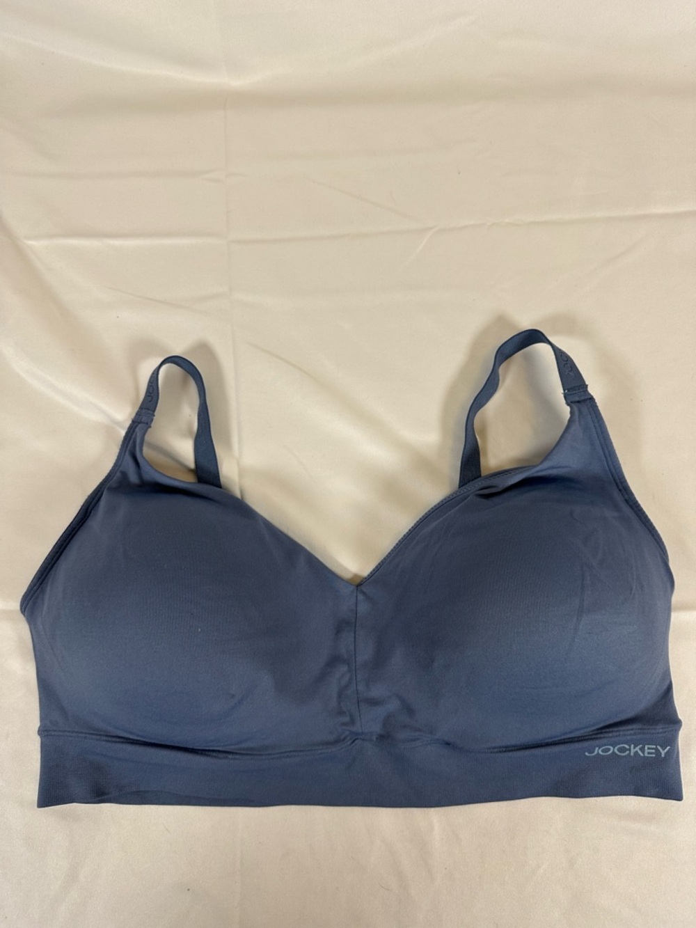 Jockey Wireless Light Lift Bralette Duo - Slate Blue & Burgundy XL - Picture 2 of 14